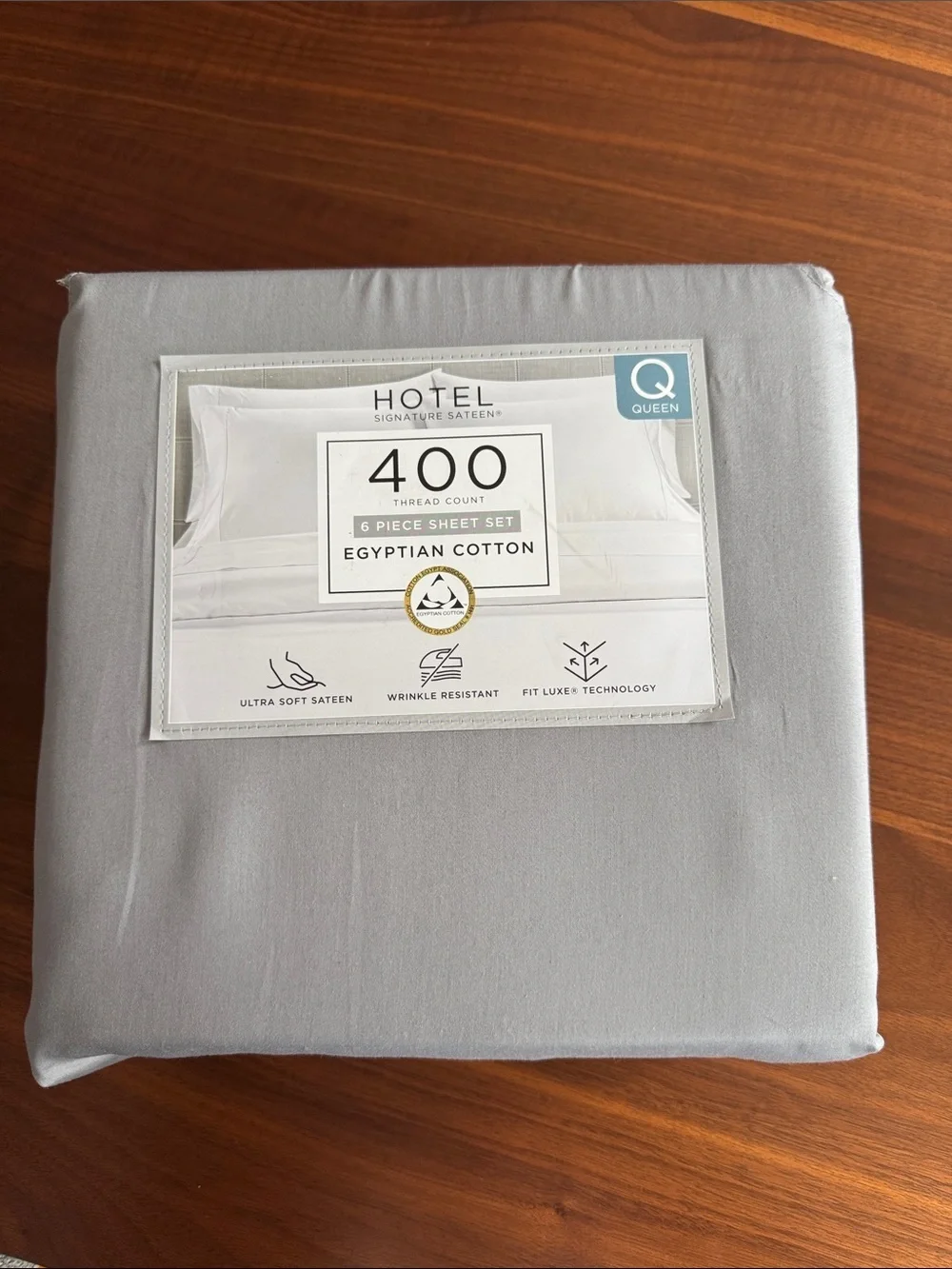 Hotel Signature Egyptian Cotton 400 Thread Count 6-Piece Sheet Set, NWT